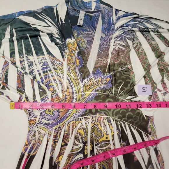 𝅺MI Manci Sexy Slinky Print Dress Size S- NWOT - Picture 6 of 11